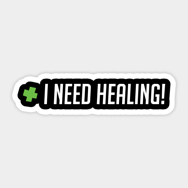 Genji I need healing simple design Sticker by ElevenVoid